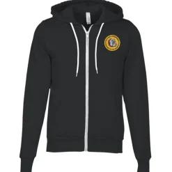 Bella+Canvas 7-oz Full-Zip Hooded Sweatshirt - Embroidered