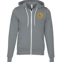 Bella+Canvas 7-oz Full-Zip Hooded Sweatshirt - Embroidered