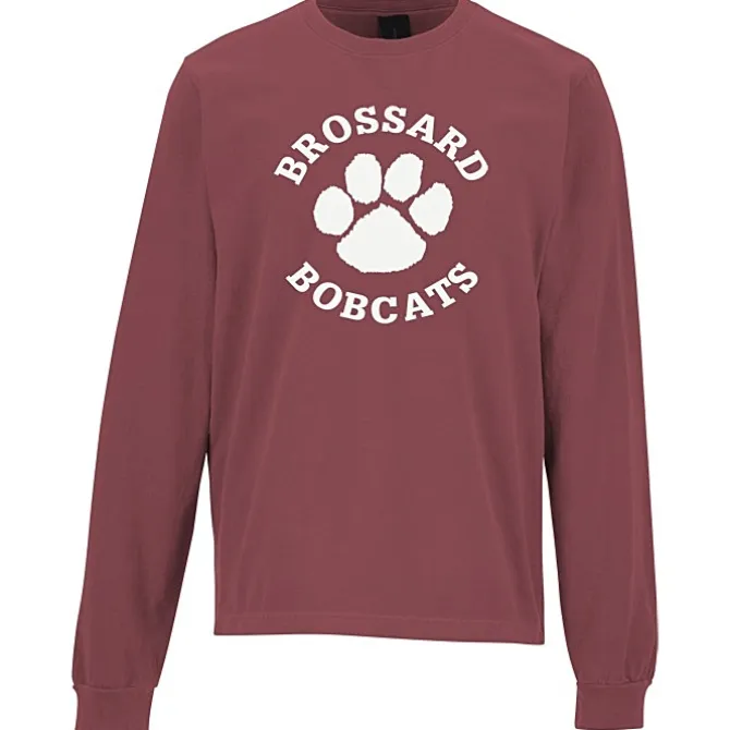 Bella+Canvas 6.5-oz Heavyweight Garment-Dyed Long Sleeve T-Shirt - Screen