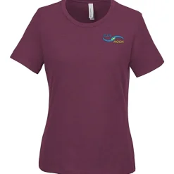 Bella+Canvas Relaxed Crewneck T-Shirt - Ladies' - Heathers - Embroidered