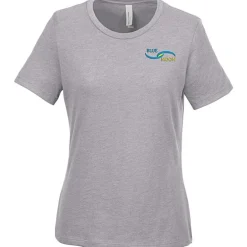 Bella+Canvas Relaxed Crewneck T-Shirt - Ladies' - Heathers - Embroidered
