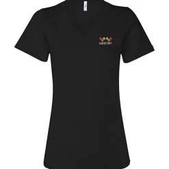 Bella+Canvas Relaxed V-Neck T-Shirt - Ladies’ - Embroidered