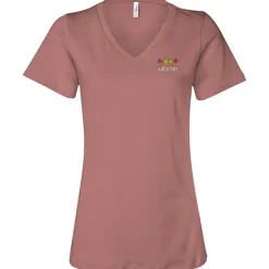 Bella+Canvas Relaxed V-Neck T-Shirt - Ladies’ - Embroidered