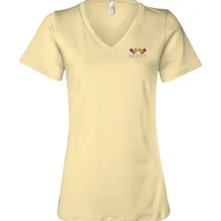 Bella+Canvas Relaxed V-Neck T-Shirt - Ladies’ - Embroidered