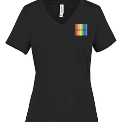 Bella+Canvas Relaxed V-Neck T-Shirt - Ladies' - Heathers - Embroidered