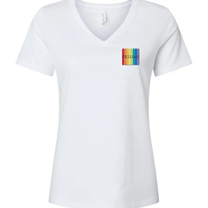 Bella+Canvas Relaxed V-Neck T-Shirt - Ladies' - Heathers - Embroidered