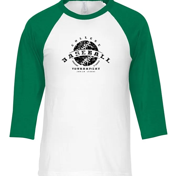 Bella+Canvas 3/4 Sleeve Baseball Tee - Screen