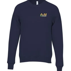 Bella+Canvas Solid Sponge Fleece Raglan Crewneck - Embroidered