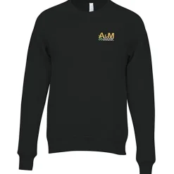 Bella+Canvas Solid Sponge Fleece Raglan Crewneck - Embroidered