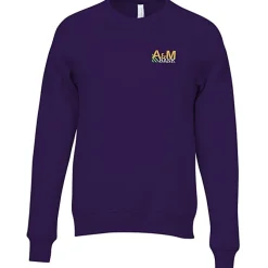 Bella+Canvas Solid Sponge Fleece Raglan Crewneck - Embroidered