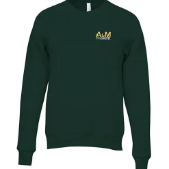Bella+Canvas Solid Sponge Fleece Raglan Crewneck - Embroidered