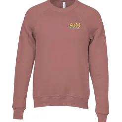 Bella+Canvas Solid Sponge Fleece Raglan Crewneck - Embroidered