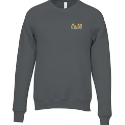 Bella+Canvas Solid Sponge Fleece Raglan Crewneck - Embroidered