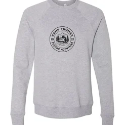 Bella+Canvas Solid Sponge Fleece Raglan Crewneck - Screen