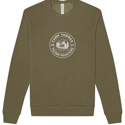 Bella+Canvas Solid Sponge Fleece Raglan Crewneck - Screen