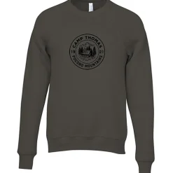Bella+Canvas Solid Sponge Fleece Raglan Crewneck - Screen