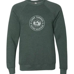 Bella+Canvas Solid Sponge Fleece Raglan Crewneck - Screen