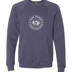 Bella+Canvas Solid Sponge Fleece Raglan Crewneck - Screen