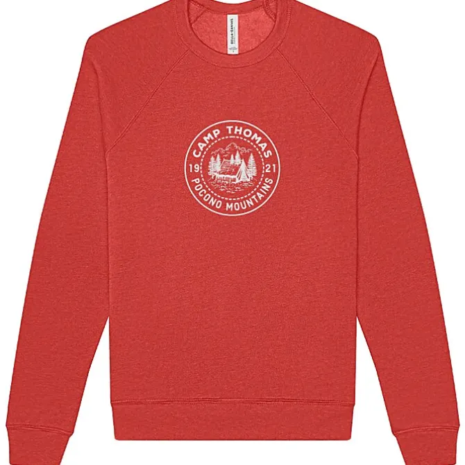 Bella+Canvas Solid Sponge Fleece Raglan Crewneck - Screen