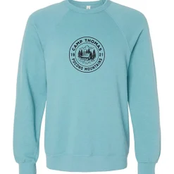 Bella+Canvas Solid Sponge Fleece Raglan Crewneck - Screen