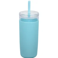 Bermuda Silicone Tumbler with Straw and Brush - 32 oz.