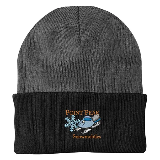 Big Cuff Knit Cap - Two Tone
