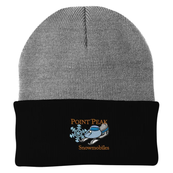 Big Cuff Knit Cap - Two Tone