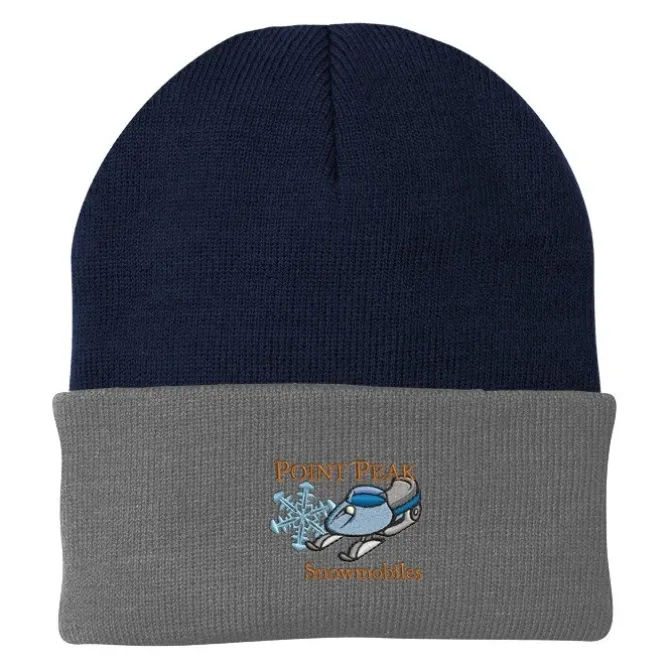 Big Cuff Knit Cap - Two Tone