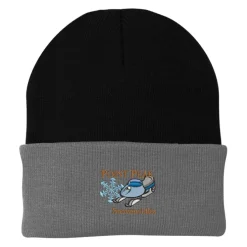 Big Cuff Knit Cap - Two Tone