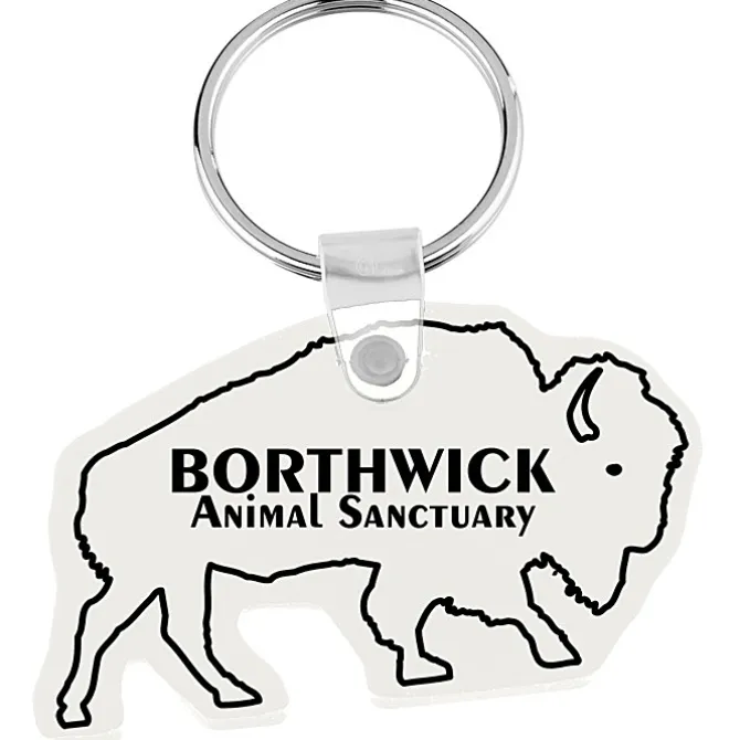 Bison Soft Keychain - Opaque