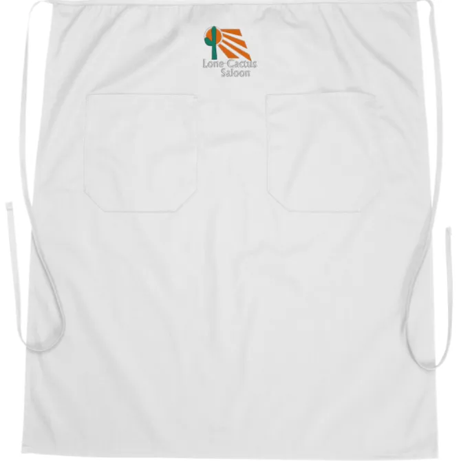 Bistro Apron with Two Patch Pocket - 24 hr