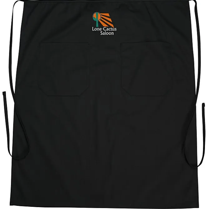 Bistro Apron with Two Patch Pocket - 24 hr