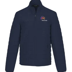 Block Patterned Puffer Jacket - Men's