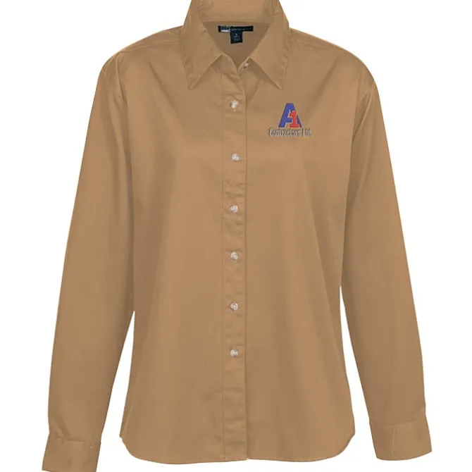 Blue Generation LS Stain-Resistant Twill Shirt - Ladies'