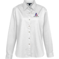 Blue Generation LS Stain-Resistant Twill Shirt - Ladies'