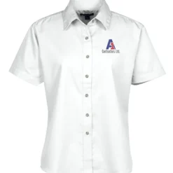 Blue Generation SS Stain-Resistant Twill Shirt - Ladies'