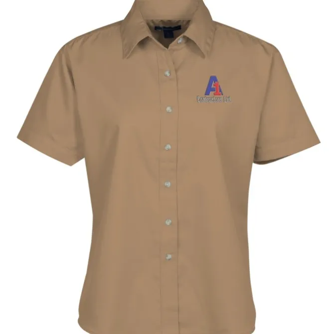Blue Generation SS Stain-Resistant Twill Shirt - Ladies'