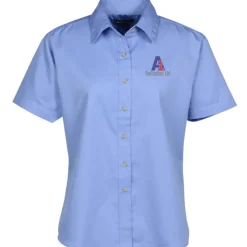 Blue Generation SS Stain-Resistant Twill Shirt - Ladies'