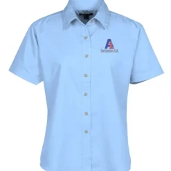 Blue Generation SS Stain-Resistant Twill Shirt - Ladies'