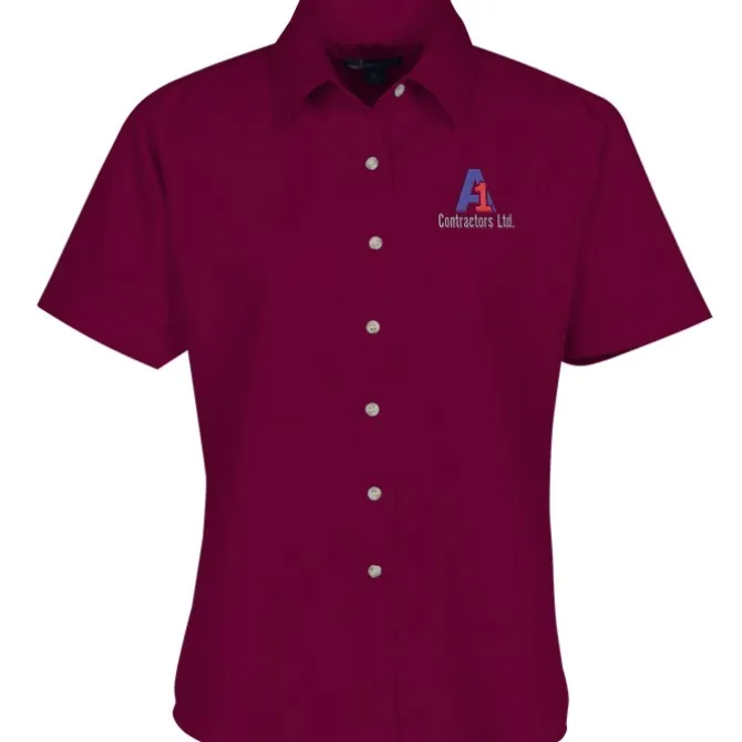 Blue Generation SS Stain-Resistant Twill Shirt - Ladies'