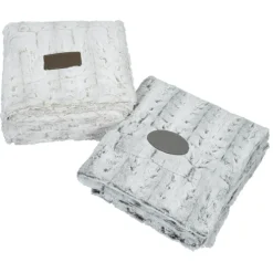 Bordeaux Faux Fur Throw Blanket - 24 hr