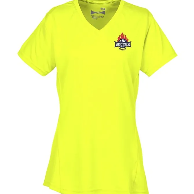 Boston V-Neck Training Tech Tee- Ladies' - Embroidered