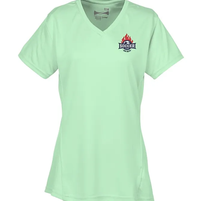 Boston V-Neck Training Tech Tee- Ladies' - Embroidered