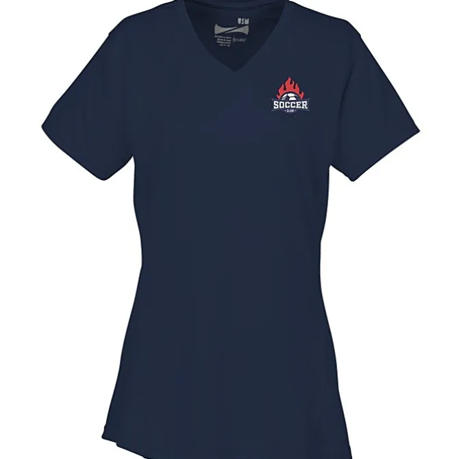 Boston V-Neck Training Tech Tee- Ladies' - Embroidered