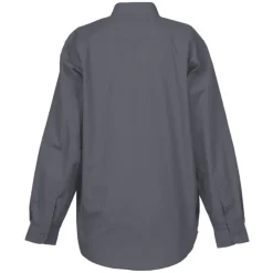 Broadcloth Banded Collar Shirt - Ladies'