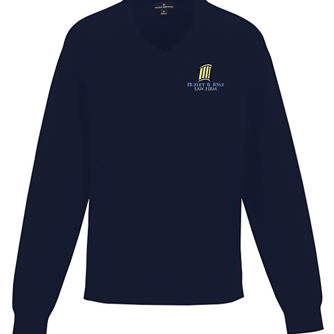 Brooks Brothers Cotton Blend V-Neck Sweater - Men's