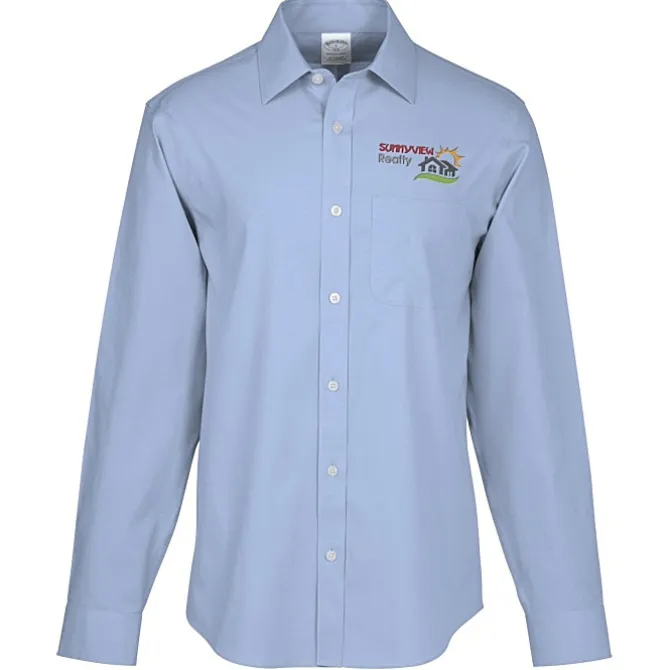 Brooks Brothers Stretch Pinpoint Spread Collar Shirt