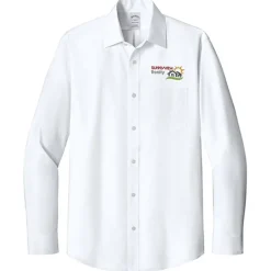 Brooks Brothers Stretch Pinpoint Spread Collar Shirt