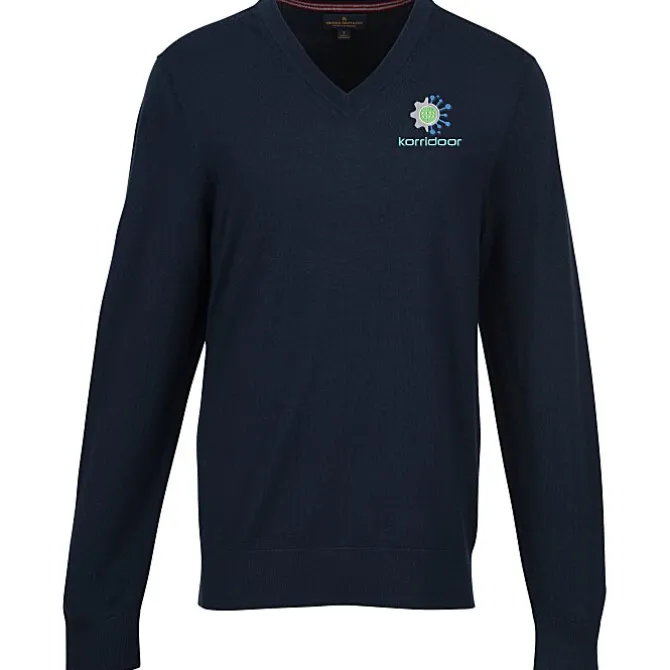 Brooks Brothers Washable Merino V-Neck Sweater - Men's