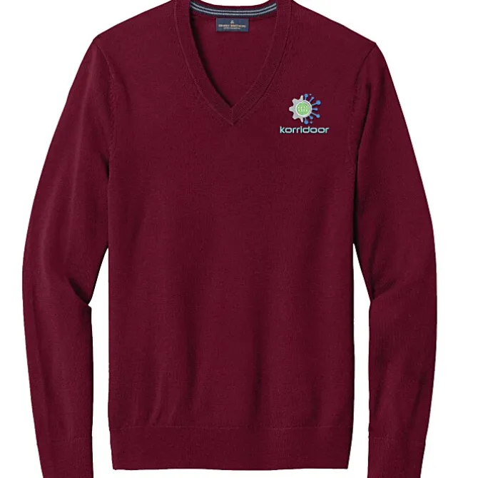 Brooks Brothers Washable Merino V-Neck Sweater - Men's